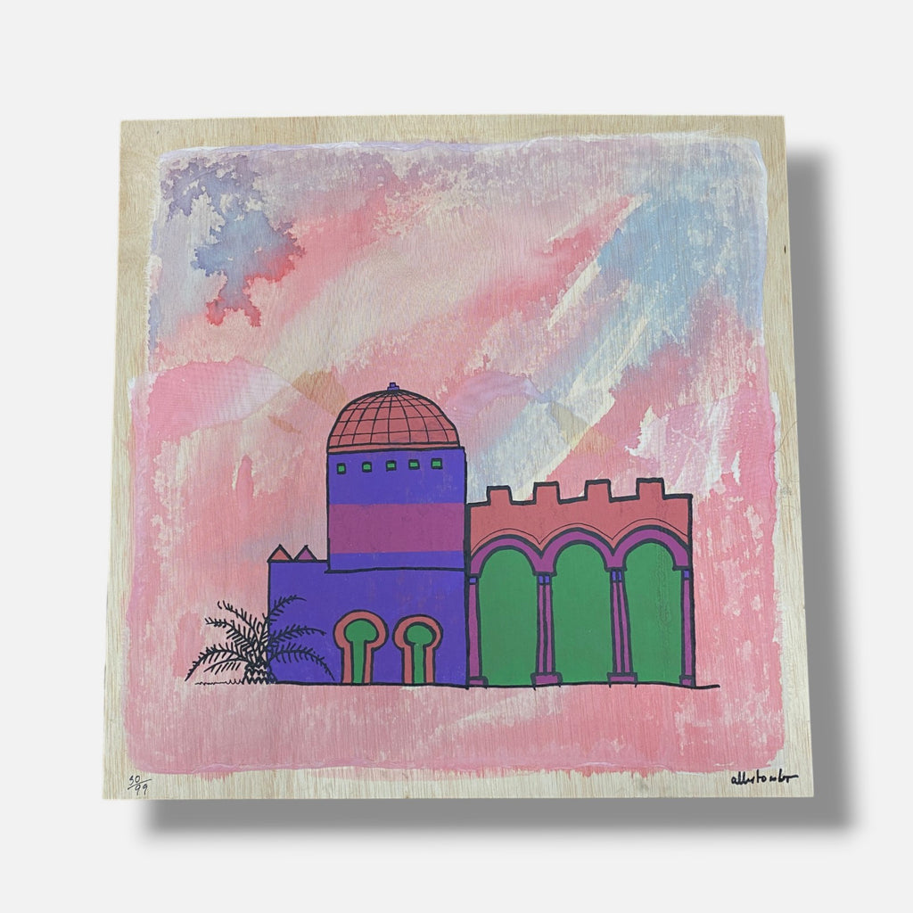 José Alberto López Sánchez "Palacio De Primavera" Fine Wall Art / 20" x 20" in