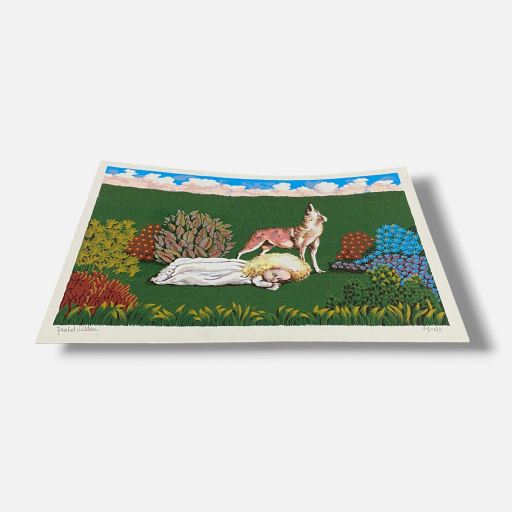 Isabel Villar "Niña con Lobo" Fine Art Print | 34 x 24 cm
