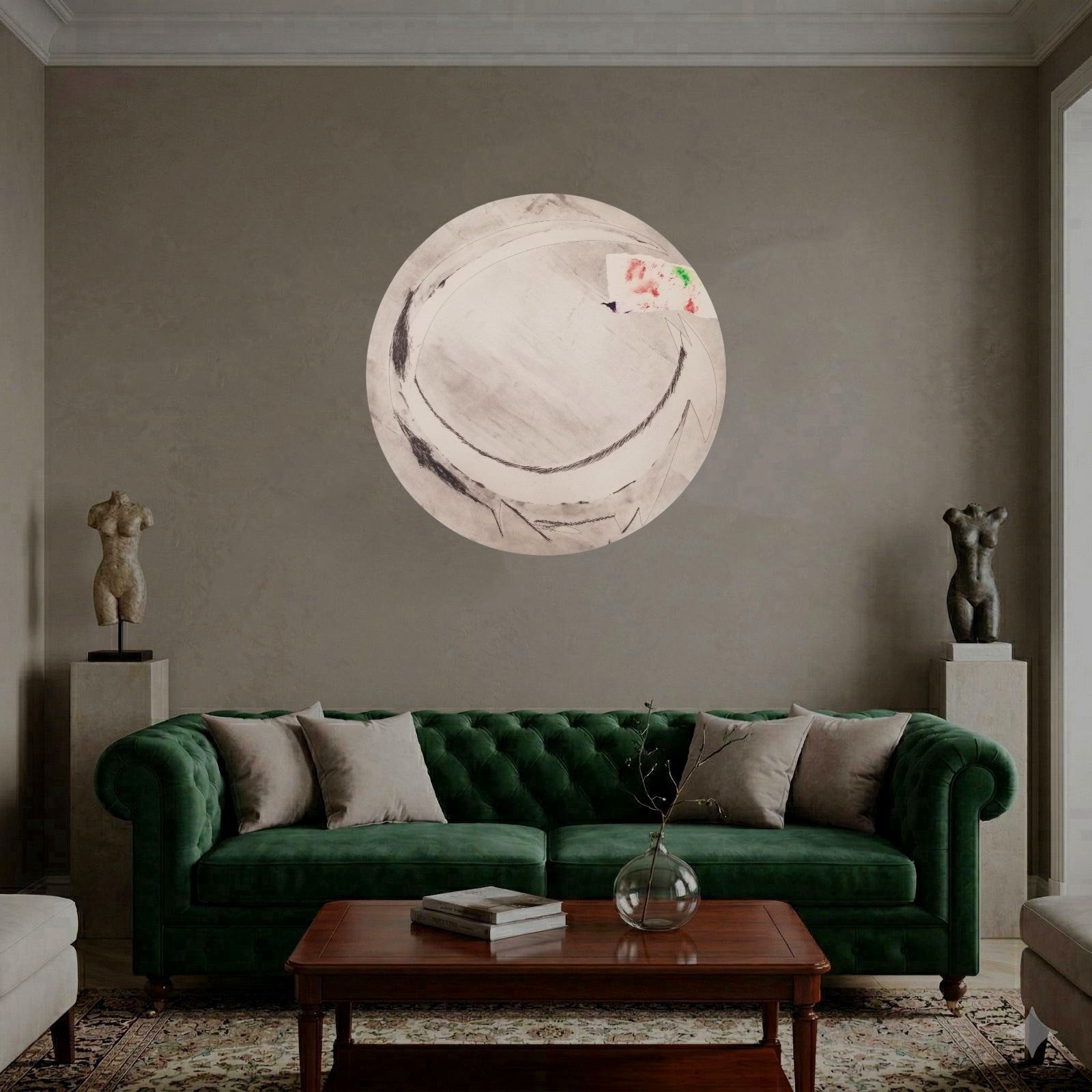 Cristóbal Gabarrón Betegón "Elemento Mar Blanco" E/U Limited Signed Wall Art