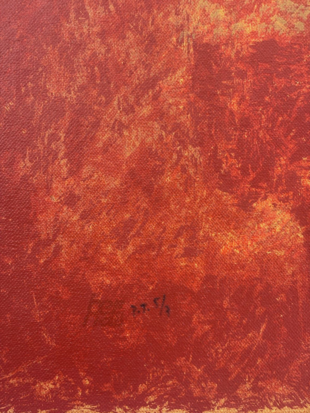 Jose Vento "Del Color I" P.T. 2001, Limited Signed Unframed Fine Wall Art 54x73