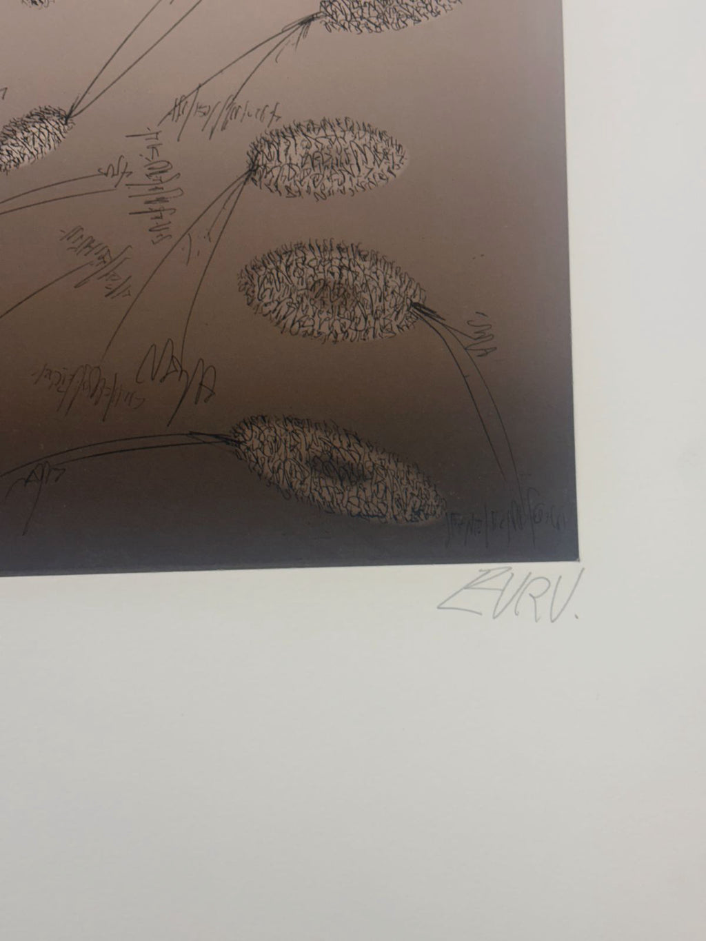 Evru "Arliedru" P.E. 2005 Signed Limited Unframed Fine Wall Art 106L x 76W cm