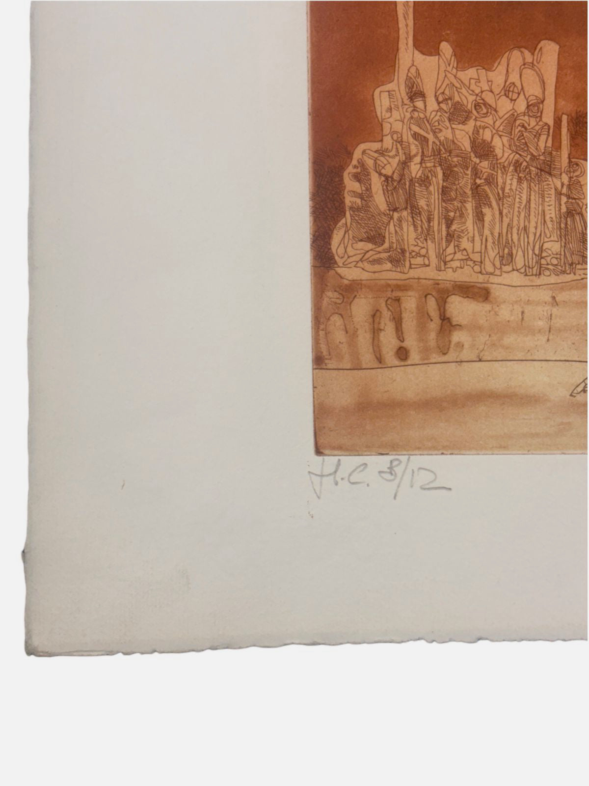 Òscar Estruga i Andreau "Mitologia III" H.C. Limited Signed Art, 38L x 53W cm