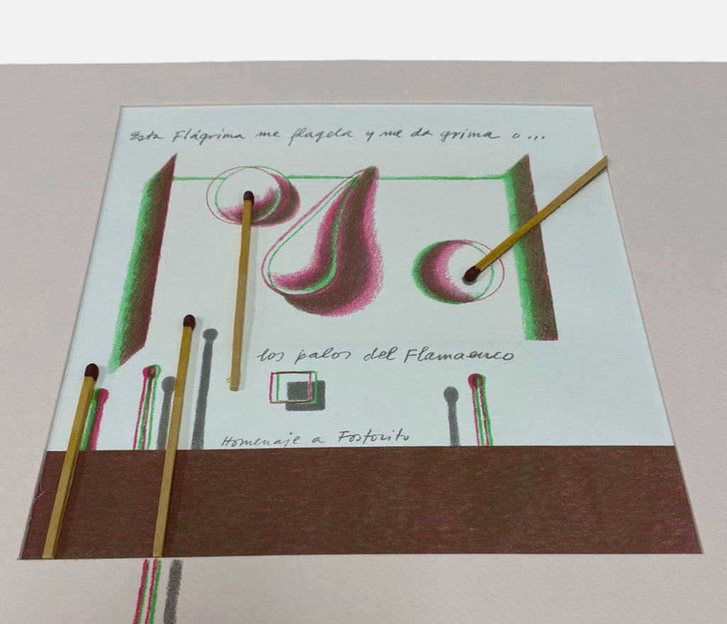 Luis Eduardo Aute "Lagrimas Hondas" 2006, Fine 3D Art Print | 60 x 40 cm.