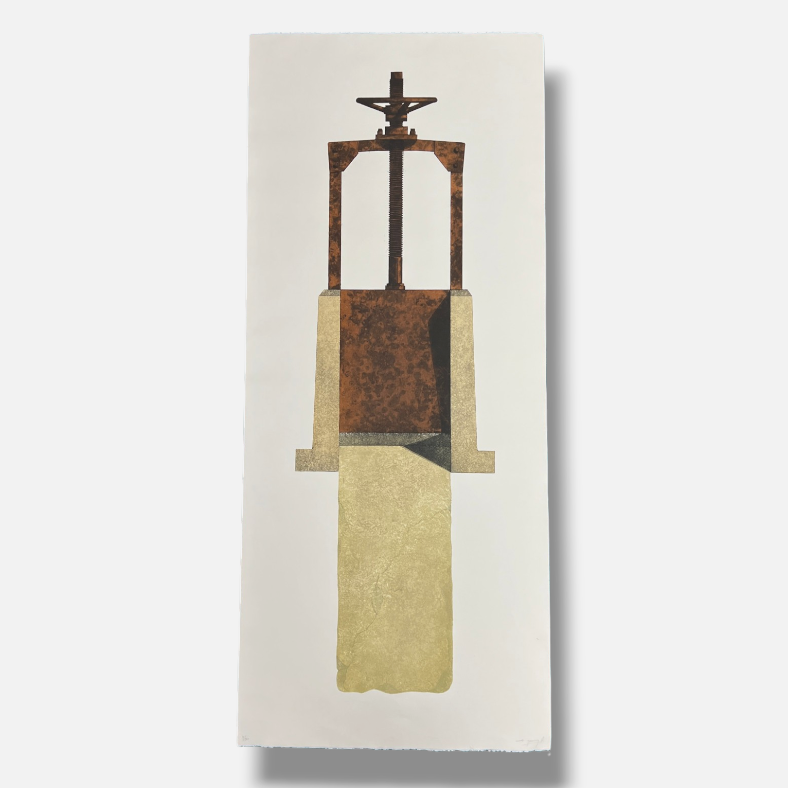 Henry Ramírez "Totem" 1999 Limited Signed Fine Wall Art Print, 116L x 48W cm