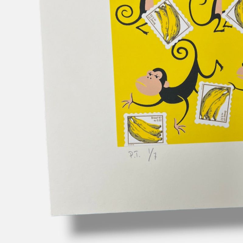 Nelson Leirner "Yes, nos Tenos Bananas" P.T., Fine Wall Art Print | 80 x 60 cm