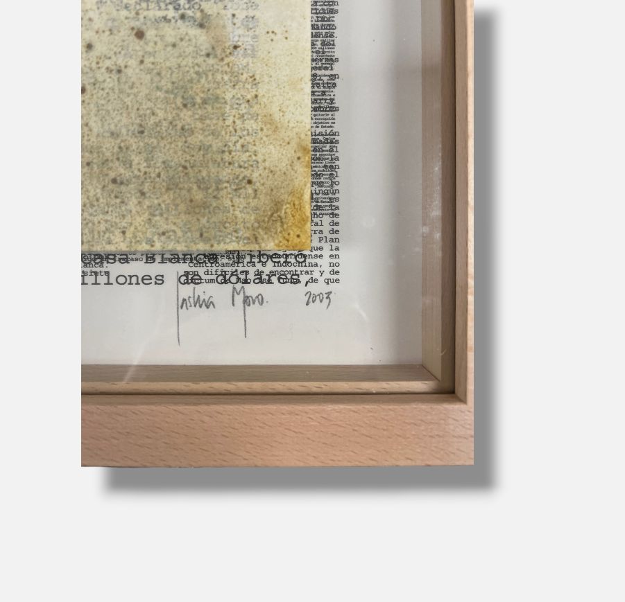 Saskia Moro "Entre Palabras, Silencio, America" Framed Fine Wall Art | 52 x 52