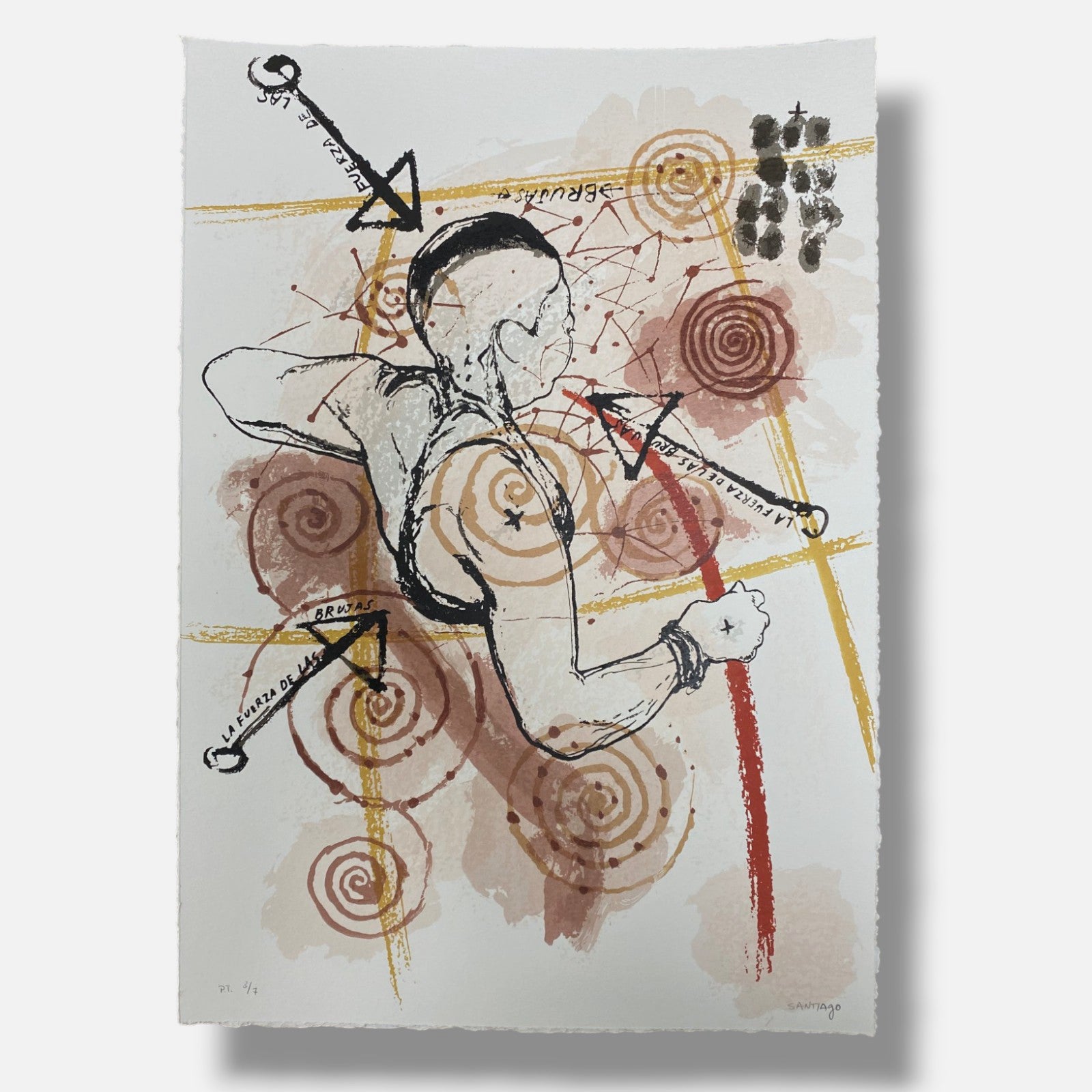 Santiago Rodríguez Olazába "La Huella" 2004 Fine Wall Art 6-Piece Set