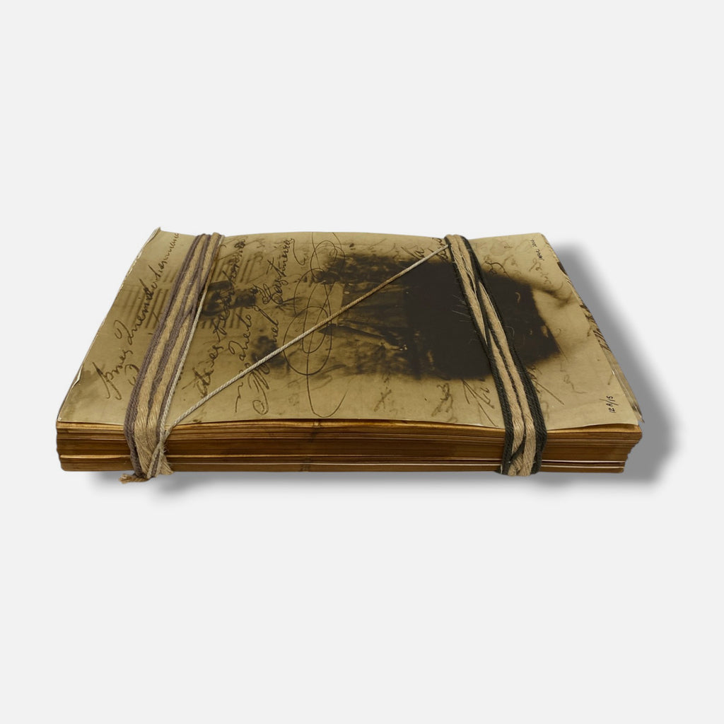 José Manuel Fors "Atados de memoria "A" 2004 Book Collage Fine Art