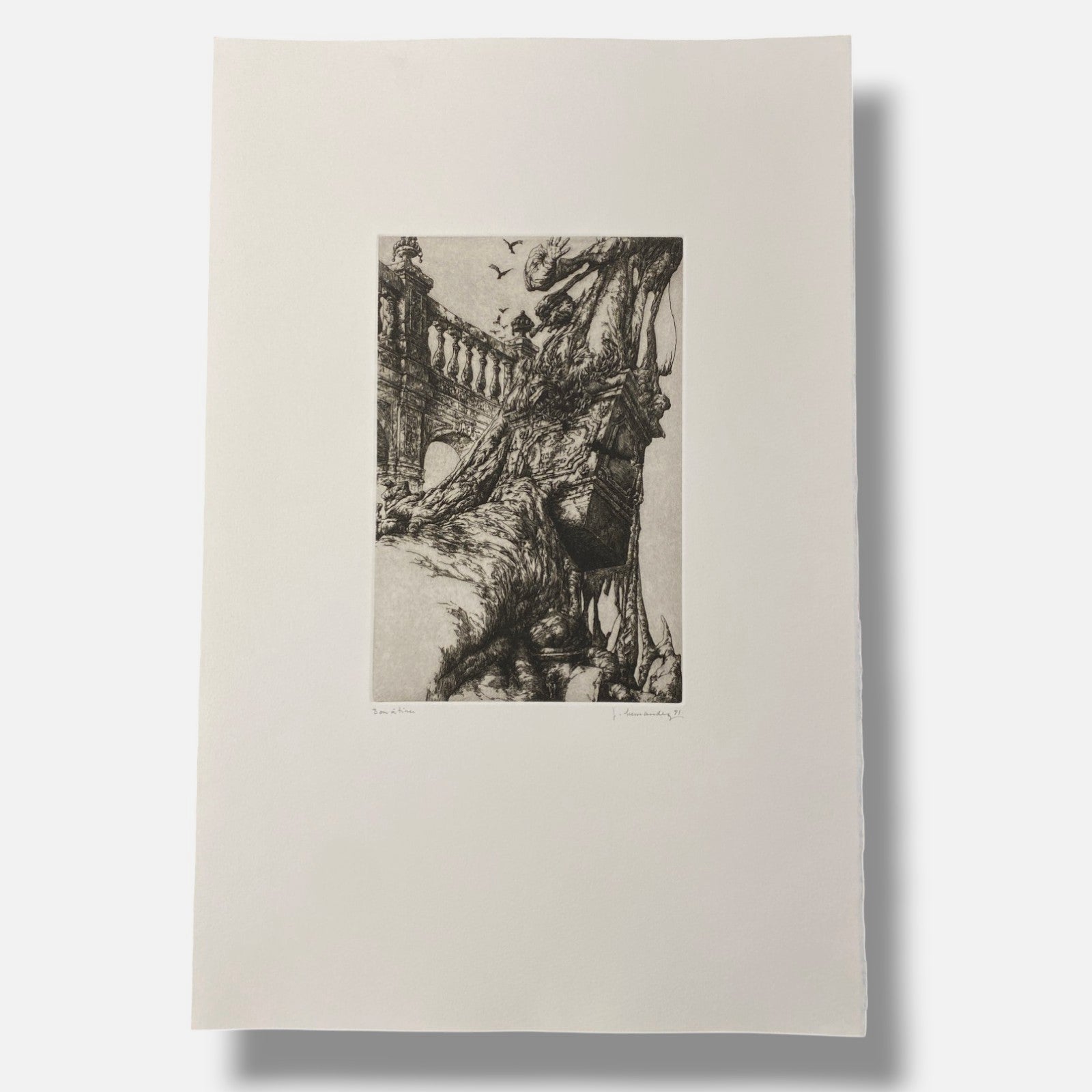 Jose Hernandez Muñoz "Une Saison En Enfer" Poem & Art Print Set, 50 x 32 cm