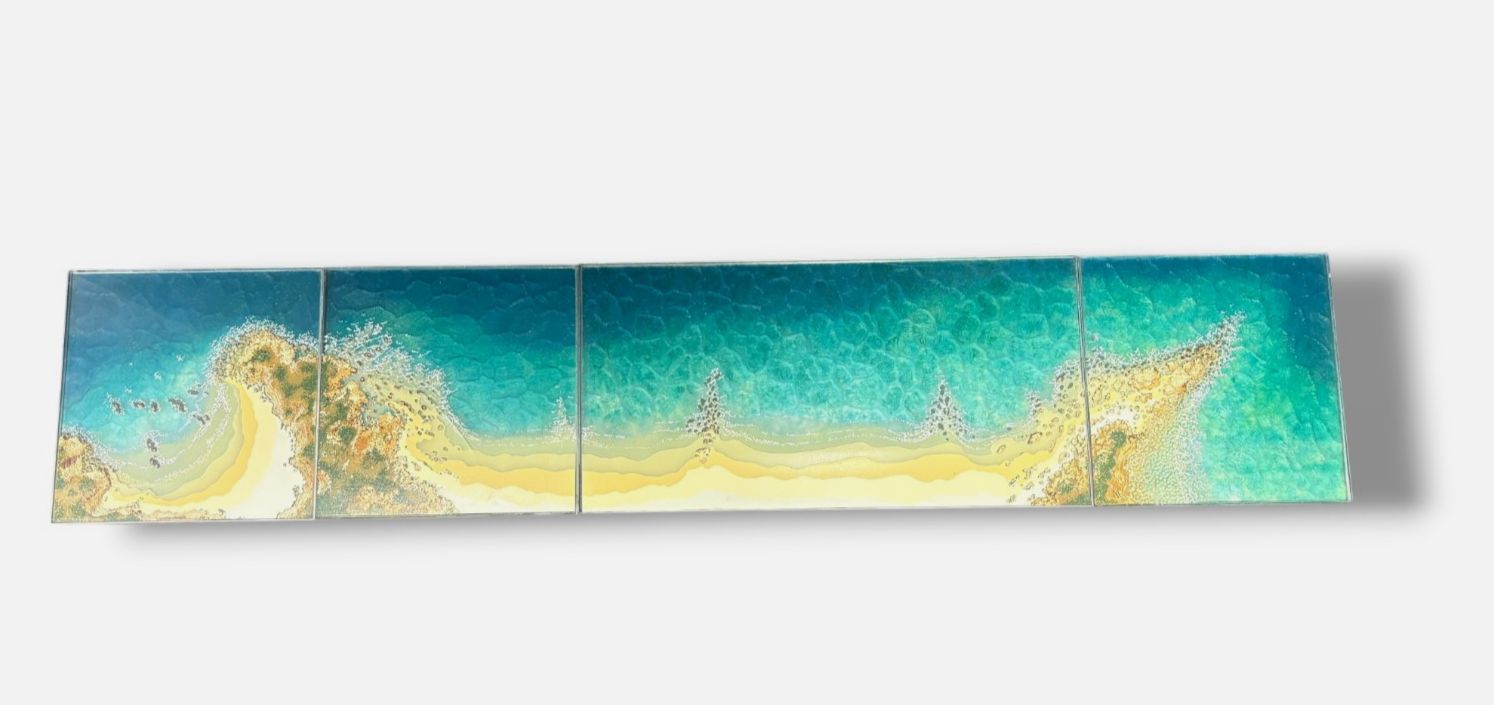 Henry Ramirez "Meu mar de dua-vidas" 2003 Limited Framed Fine Wall Art 40x180 cm