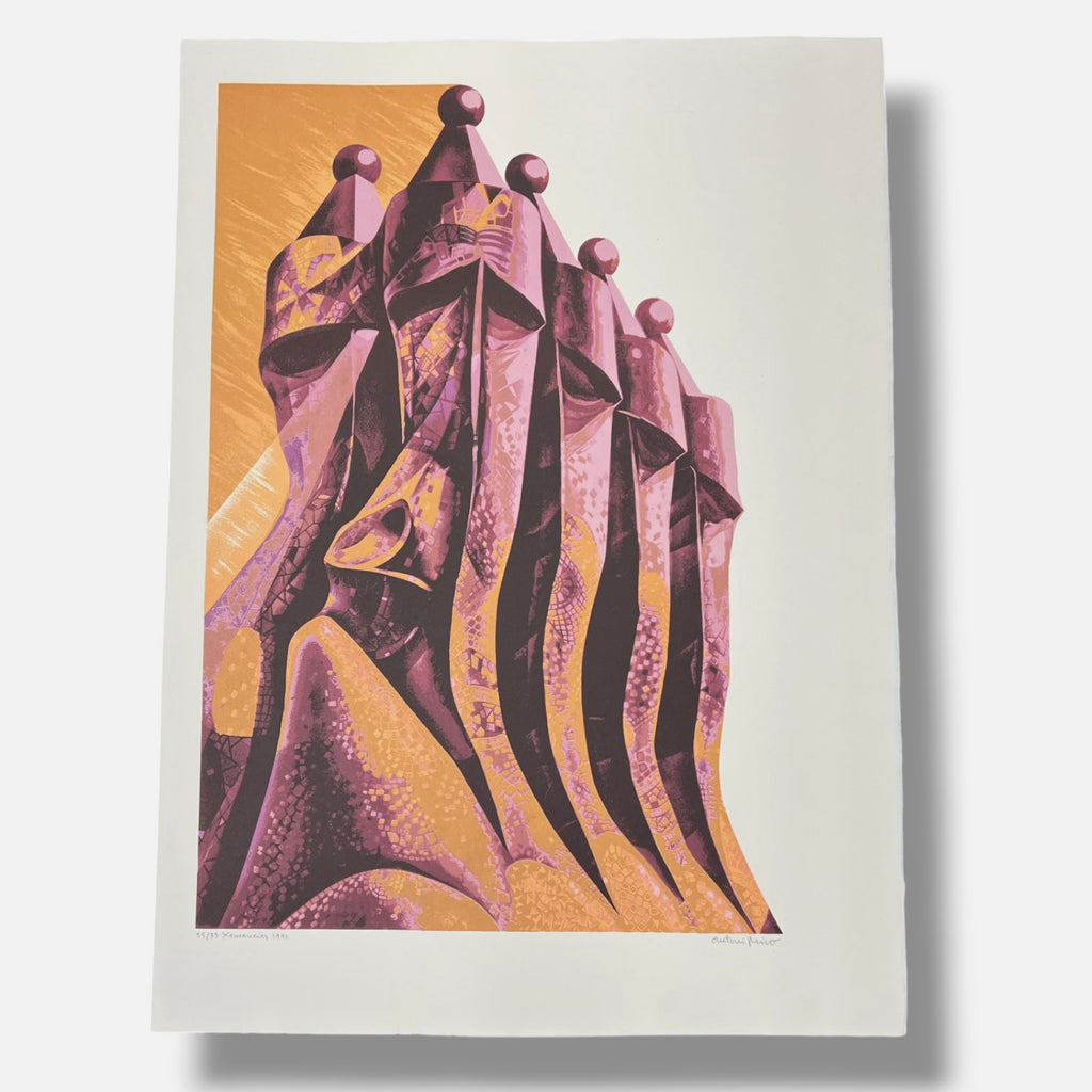 Antoni Miro Bravo "Litografias" Limited Signed Poem & Wall Art 9-Piece Set