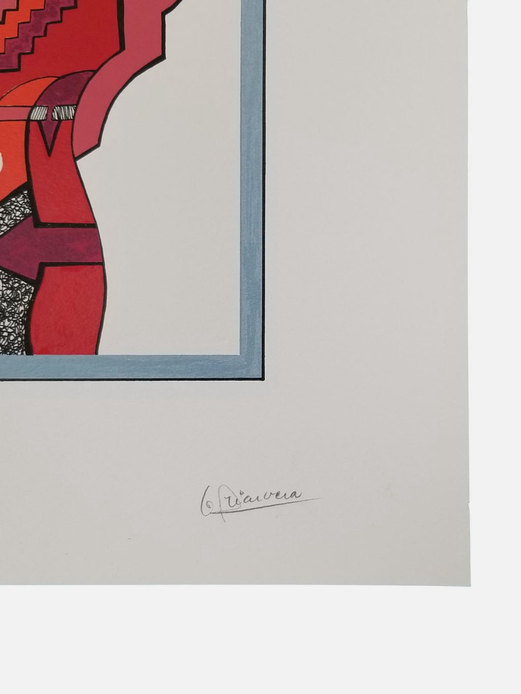 Luis Arias Vera "Silencio Y Cosmos (Naranja)" 2003 Limited Signed Wall Art