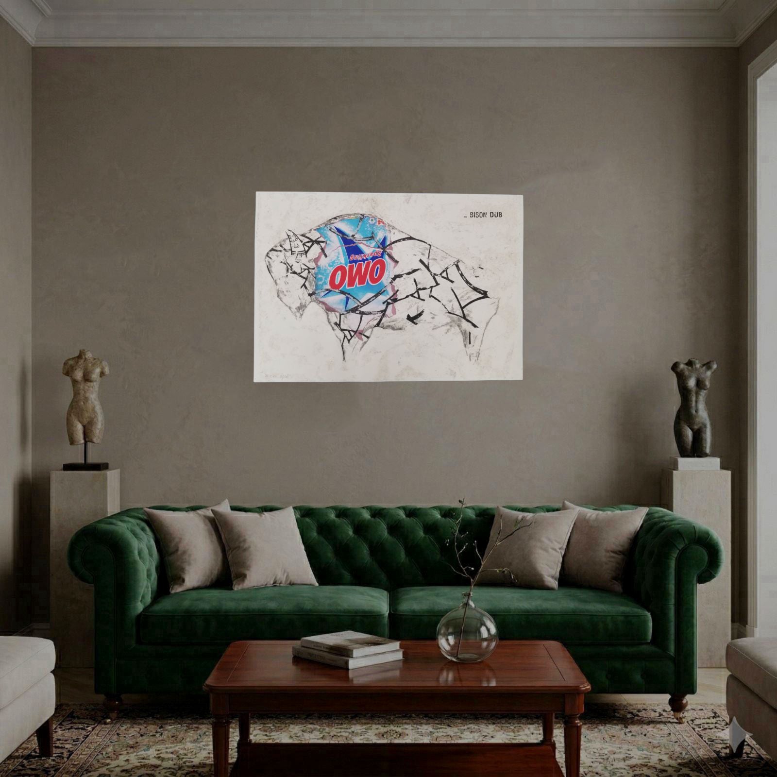 Hilarius Hofstede "Bison Dub" 2006 H.C. Limited Signed Wall Art Print