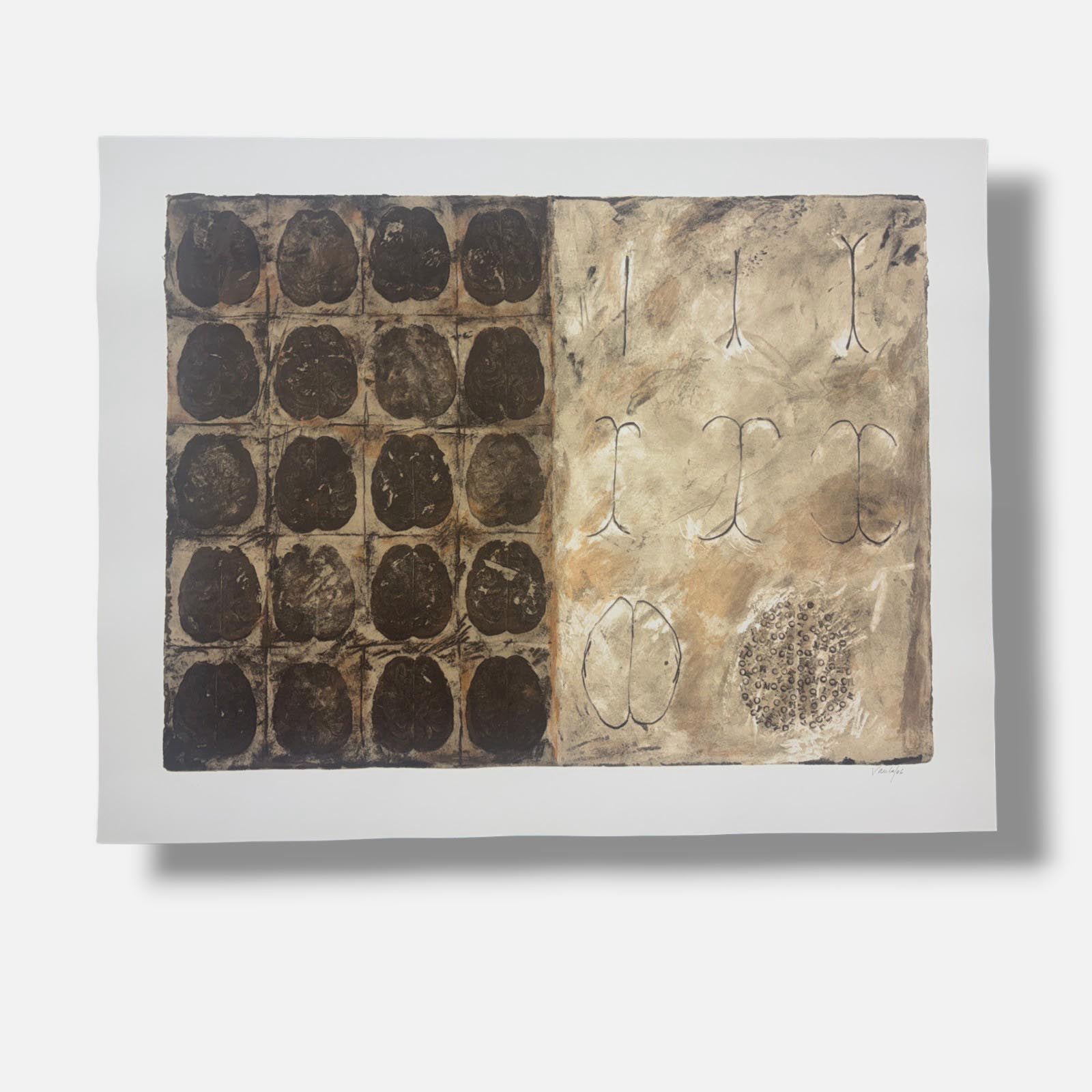 Fernando Varela Calveiro "Sin Titulo" Limited Signed Fine Wall Art 70L x 100W cm