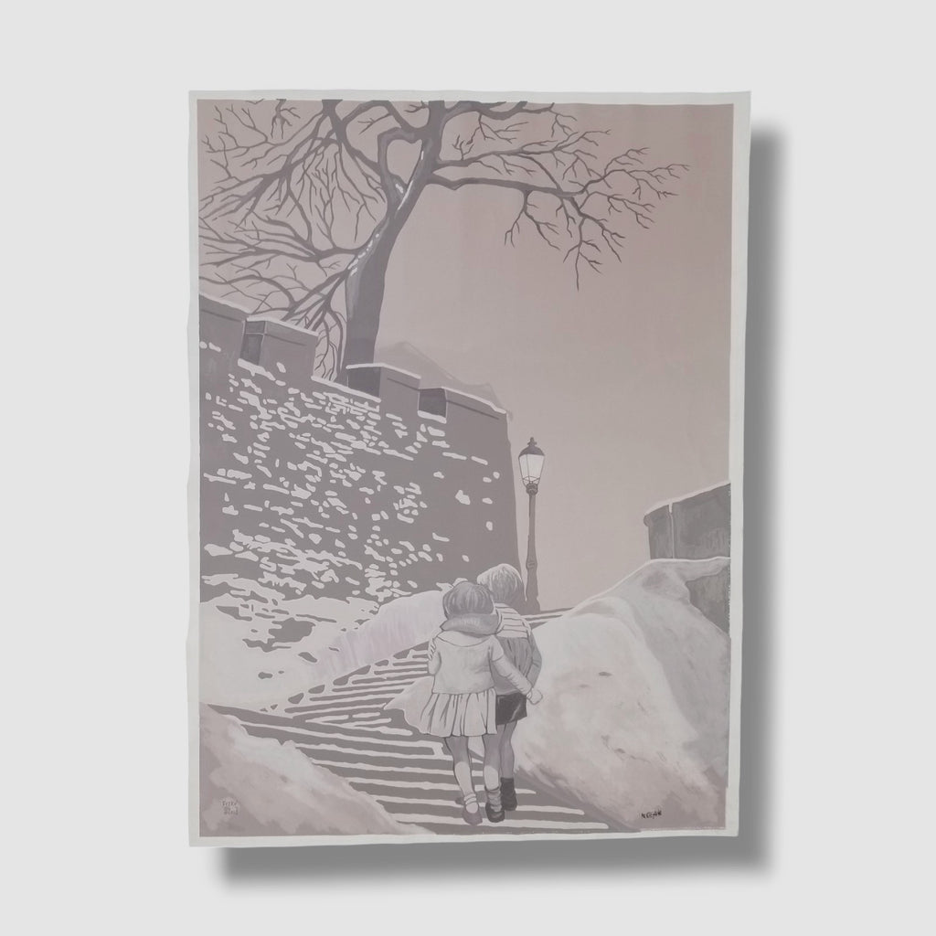 Gian Marco Montesano "Les Enfants De Paris" P.T. Limited Signed Canvas Wall Art