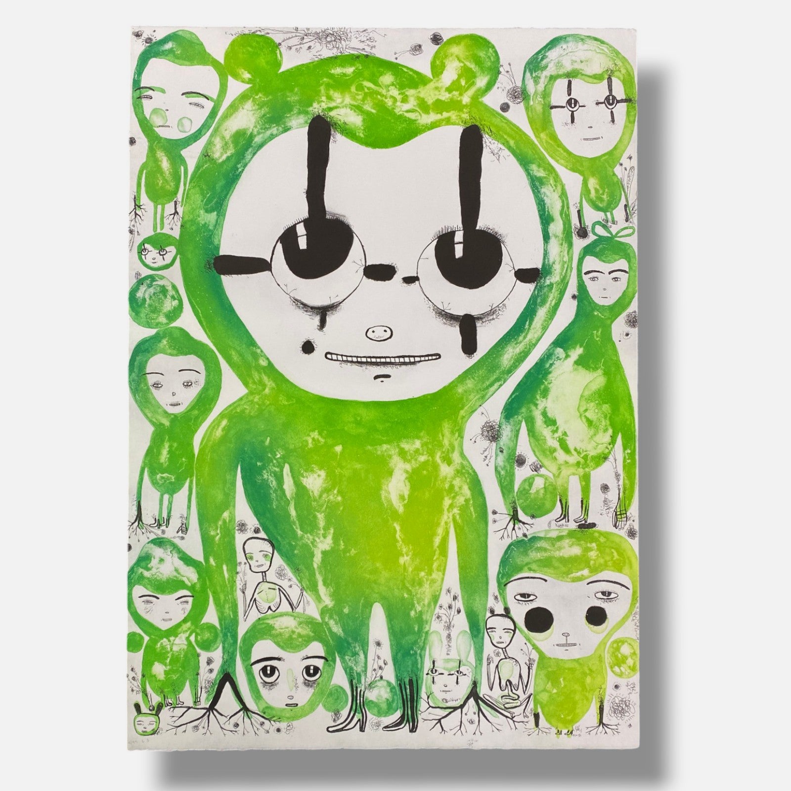 Luís Salaberría García "Solteros (Verde)" H.C. 2004,Fine Wall Art Print,105x75cm