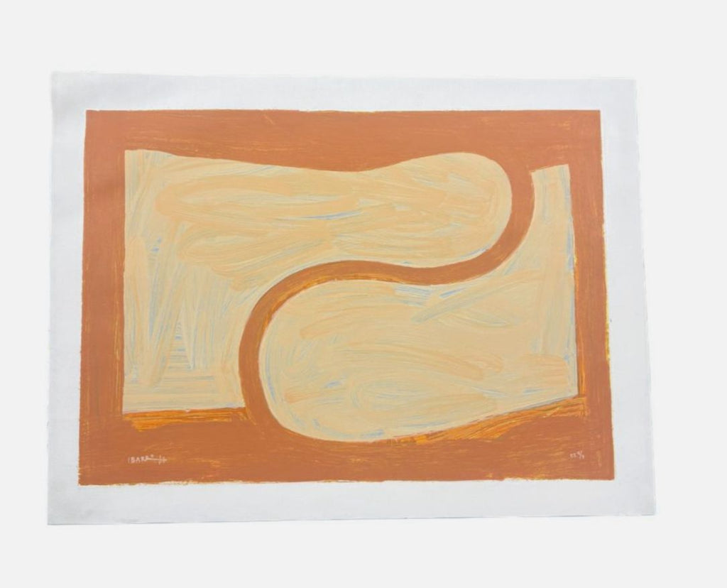 Agustín Ibarrola "S Espacial" P.T. 2001 Limited Signed Wall Art | 59 x 78 cm