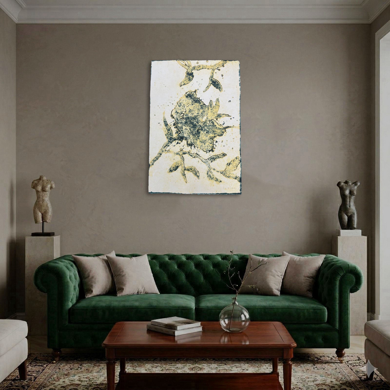 Elena Jiménez Moreno "Flor amarilla" 2003 Limited Signed Fine Wall Art Print