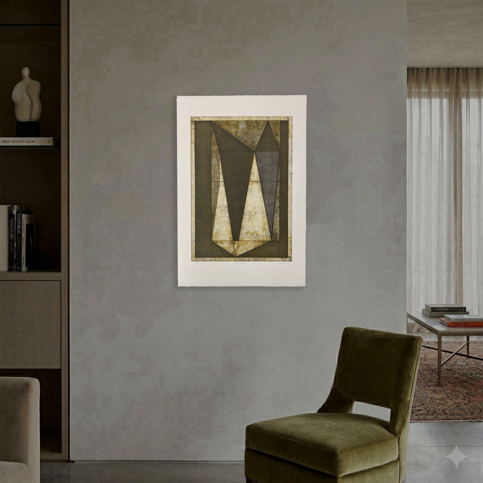 Denis Long "Thereabouts'' 2004, Fine Wall Art Print 3-Piece Set