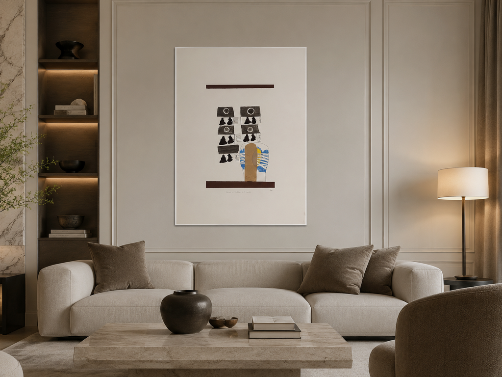 Álvaro Lapa "A 1.ª Manhã" 2005 Limited Signed Unframed Fine Wall Art 100Lx70W cm
