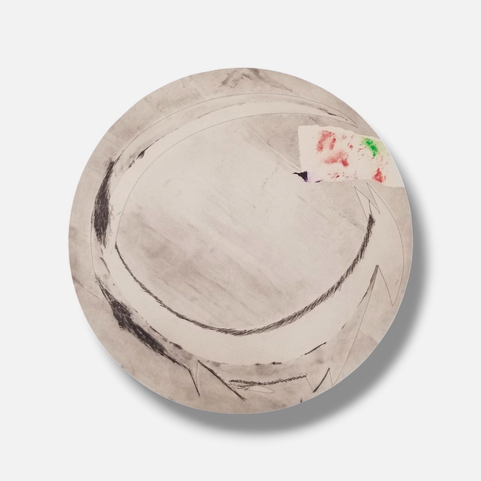 Cristóbal Gabarrón Betegón "Elemento Mar Blanco" E/U Limited Signed Wall Art