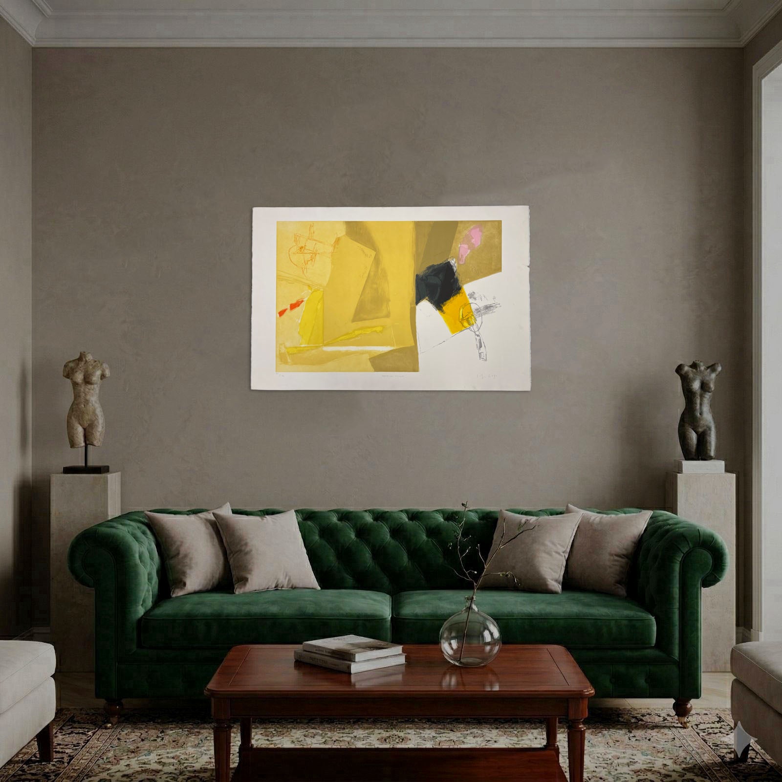 Joaquín Capa Eiriz "Drawing Yellow" Limited Signed Fine Wall Art Print