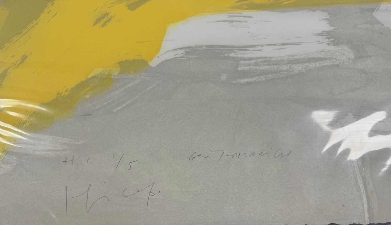 Joaquín Capa Eiriz "Gris-Amarillo" H.C. 2004 Limited Signed Fine Wall Art Print
