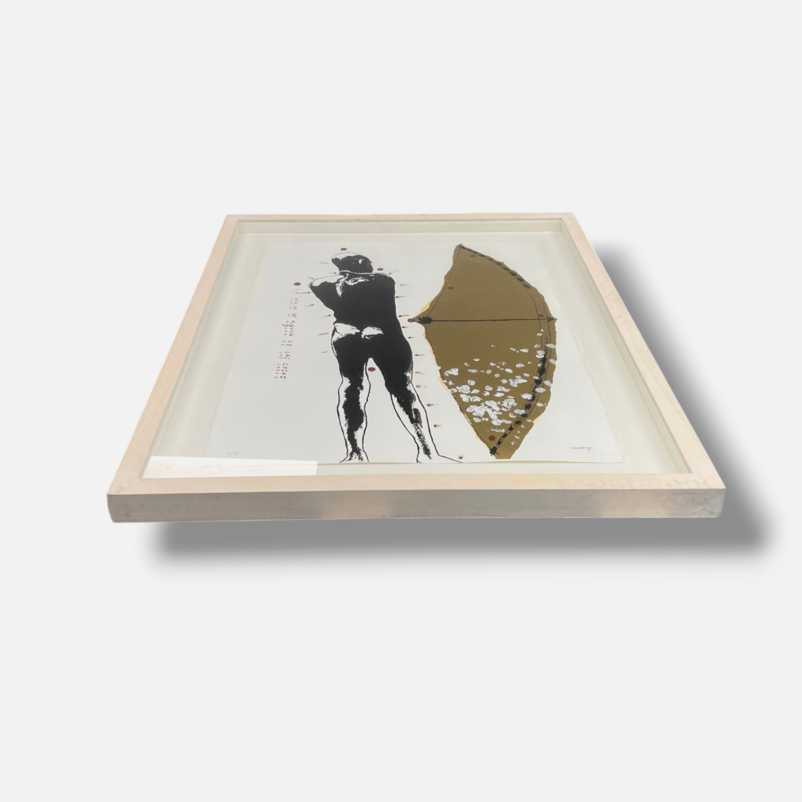Santiago Rodríguez Olazábal "La Medida de Algunas de Las Co" Signed Wall Art