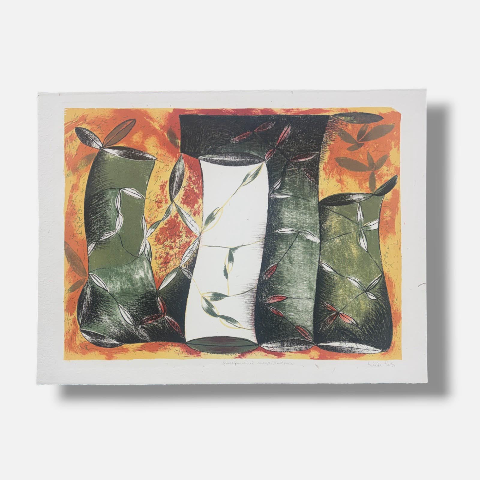 Nélida López Martínez "Huellas en el Musgo / Ventana" H.C. Limited Signed Art