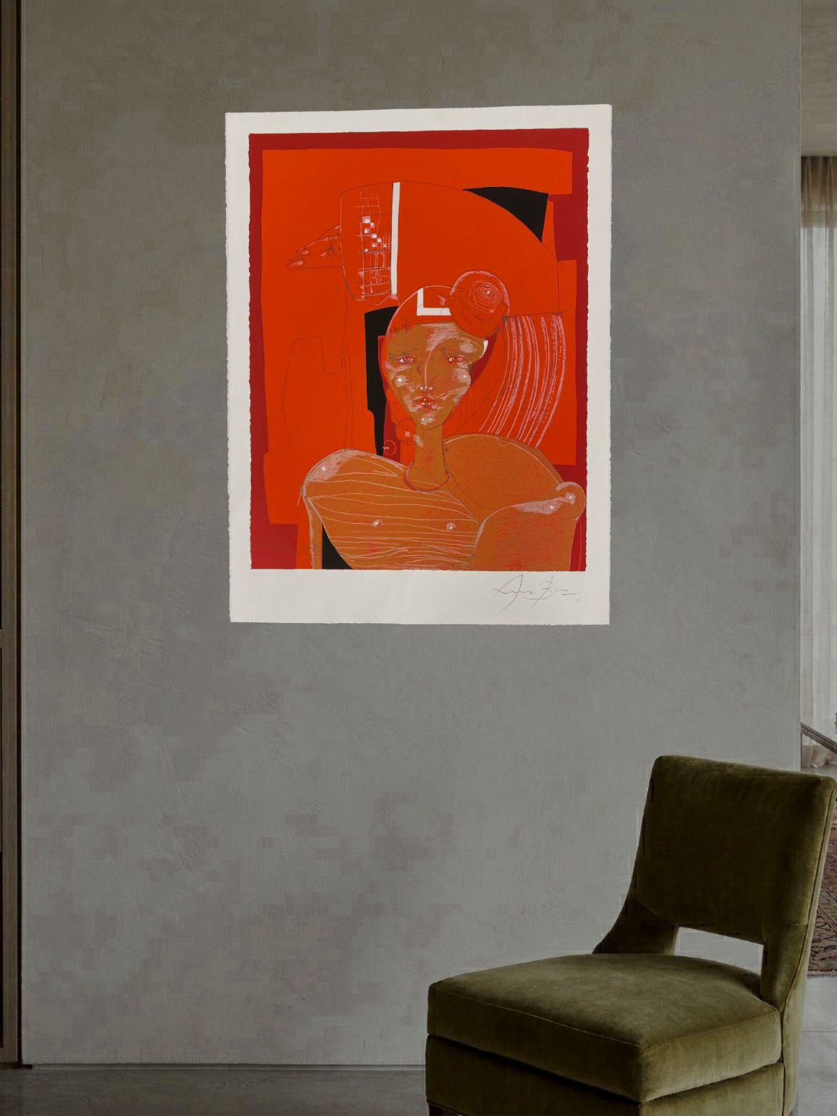 Eduardo Arranz-Bravo De Laguna "Tarde" Limited Signed Wall Art Print | 77 x 57
