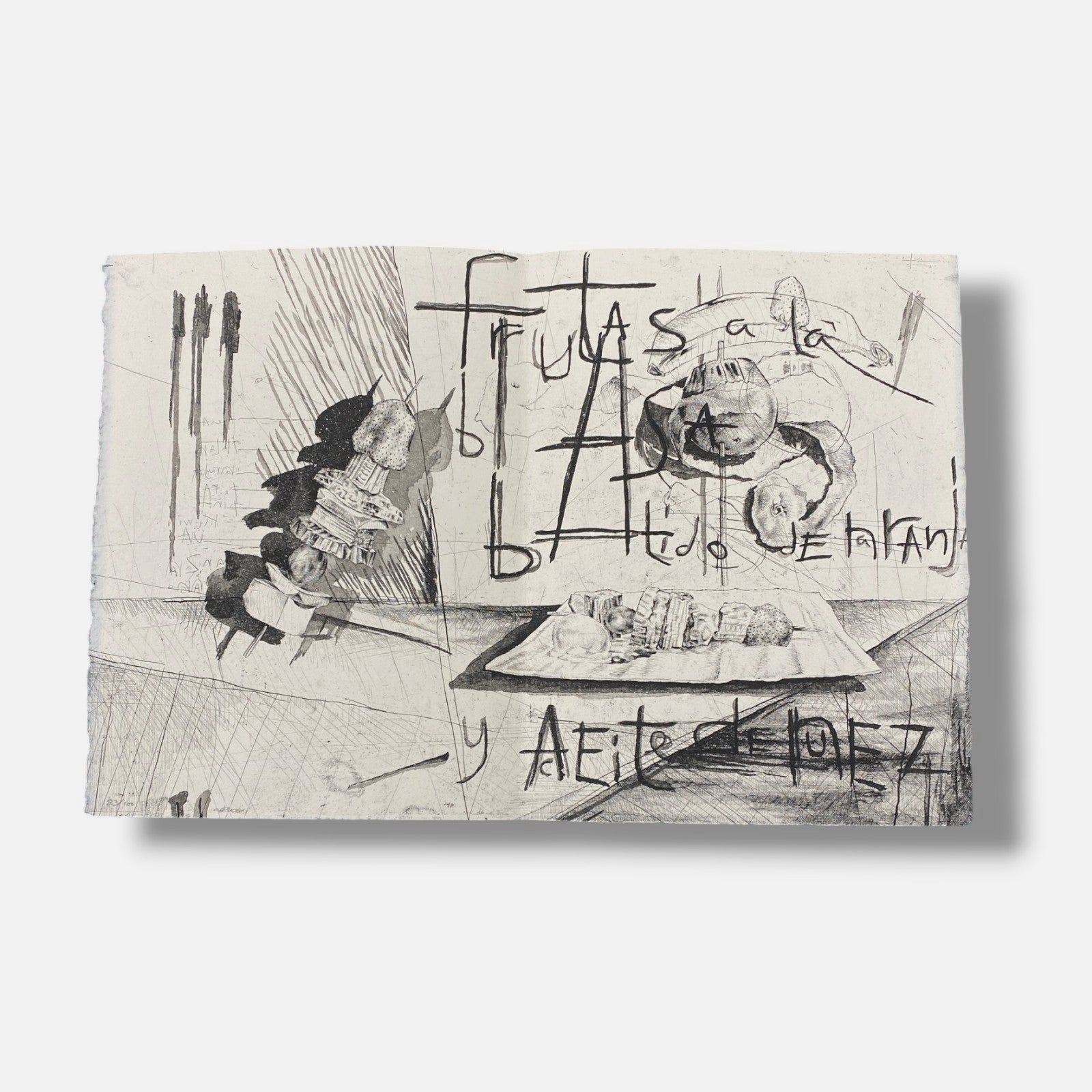 Andrés Nagel "4 Medios Platos y 2 Medios Postres" 6-Piece Fine Art Print Set