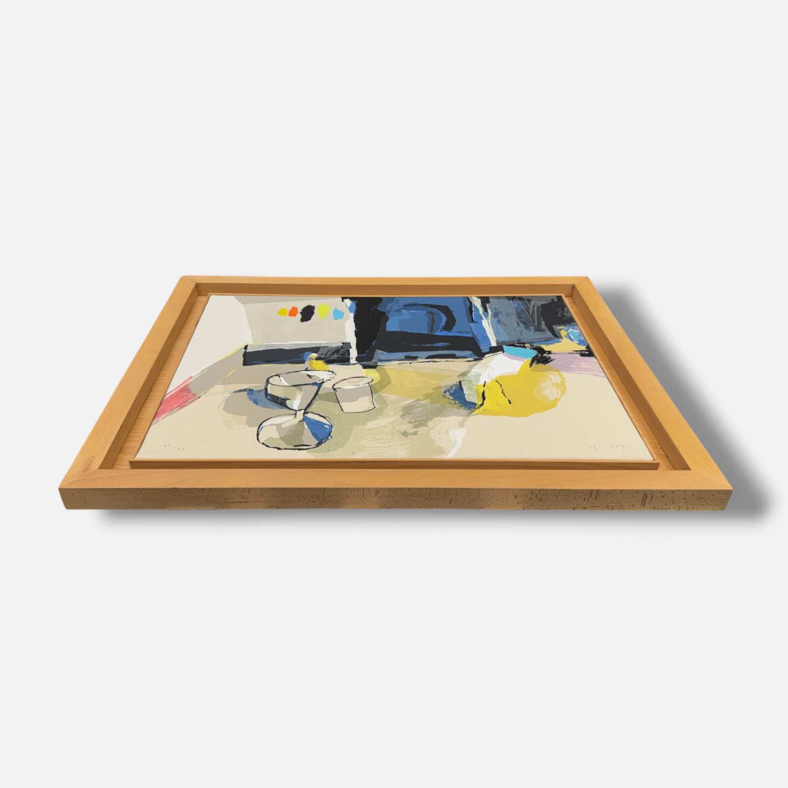 Joaquín Capa Eiriz "Interior Ocre" Limited Signed Framed Fine Wall Art Print