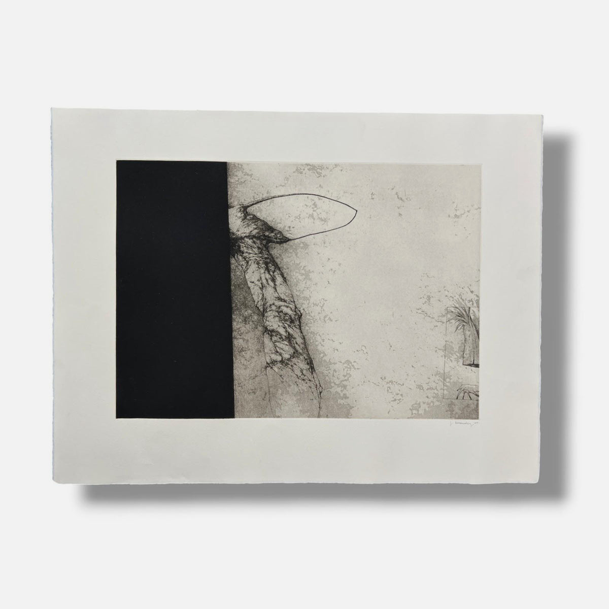 Jose Hernandez Muñoz "Sombra IV" P.E. 2004 Signed Limited Fine Wall Art 50x65 cm