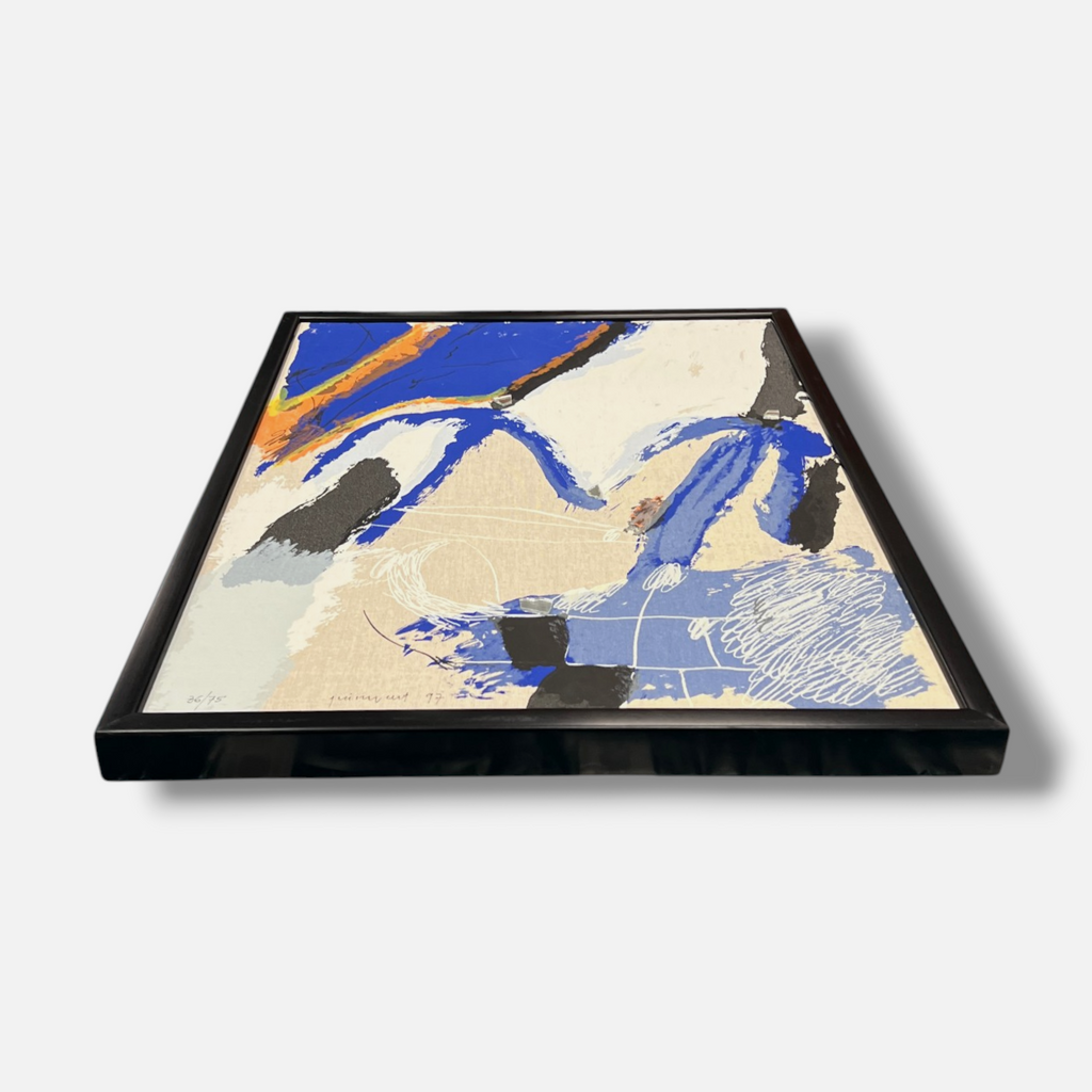 Josep Guinovart "Azul. y Reflejo" 1997 Limited Signed Fine Wall Art Print