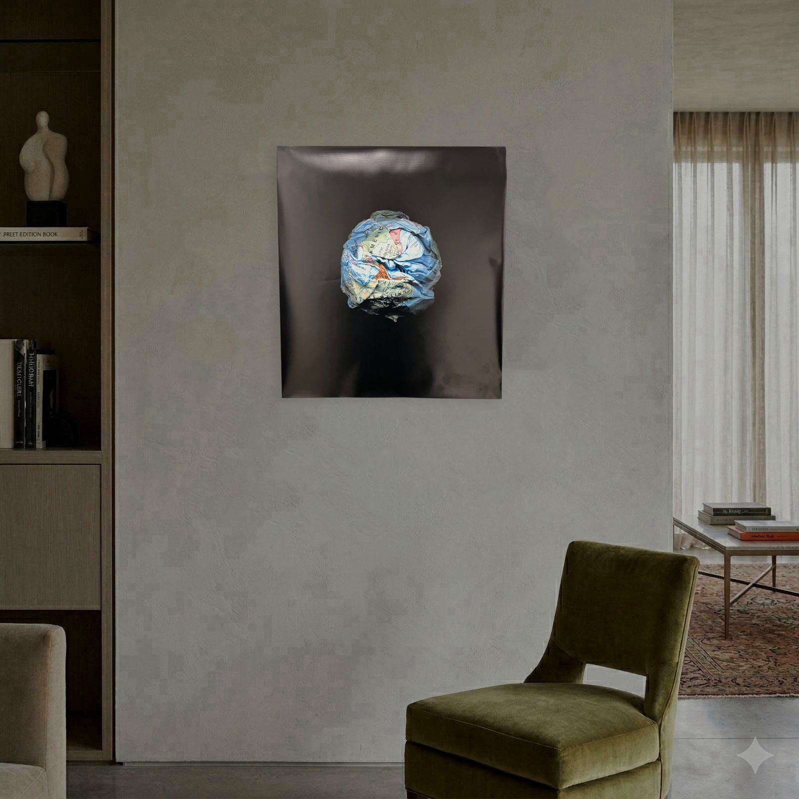 Luis Camnitzer "Mapamundi" H.C. 2005 Limited Signed Wall Art, 72 x 63 cm