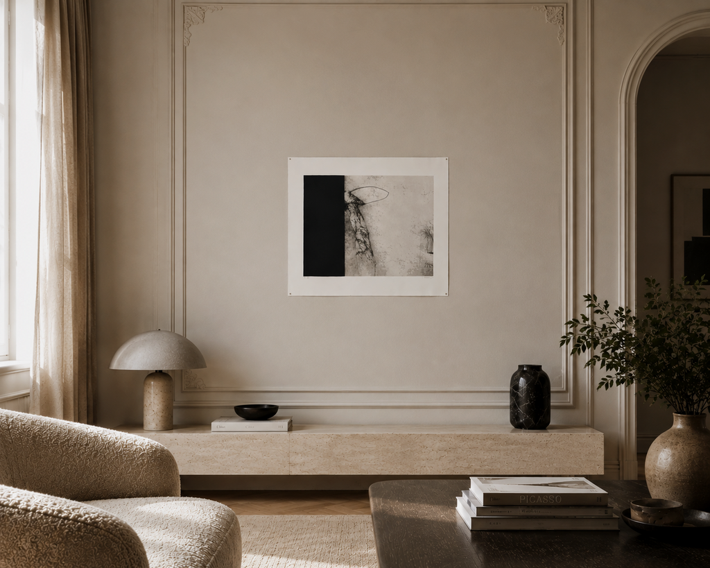 Jose Hernandez Muñoz "Sombra IV" P.E. 2004 Signed Limited Fine Wall Art 50x65 cm