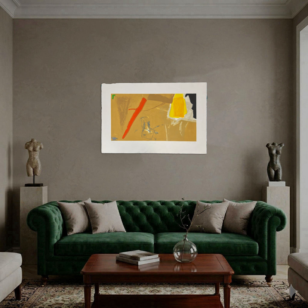 Joaquín Capa Eiriz "Ocher Space" Limited Signed Fine Wall Art Print