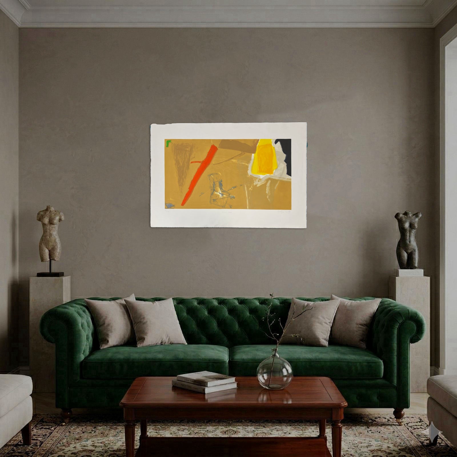 Joaquín Capa Eiriz "Ocher Space" Limited Signed Fine Wall Art Print