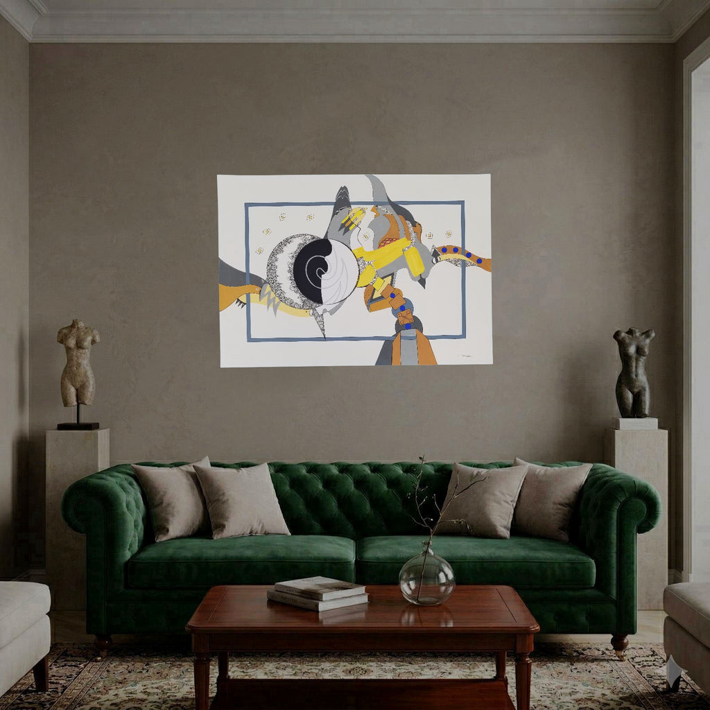 Luis Arias Vera "Eclipse II - Silencio" 2004 Limited Signed Canvas Wall Art
