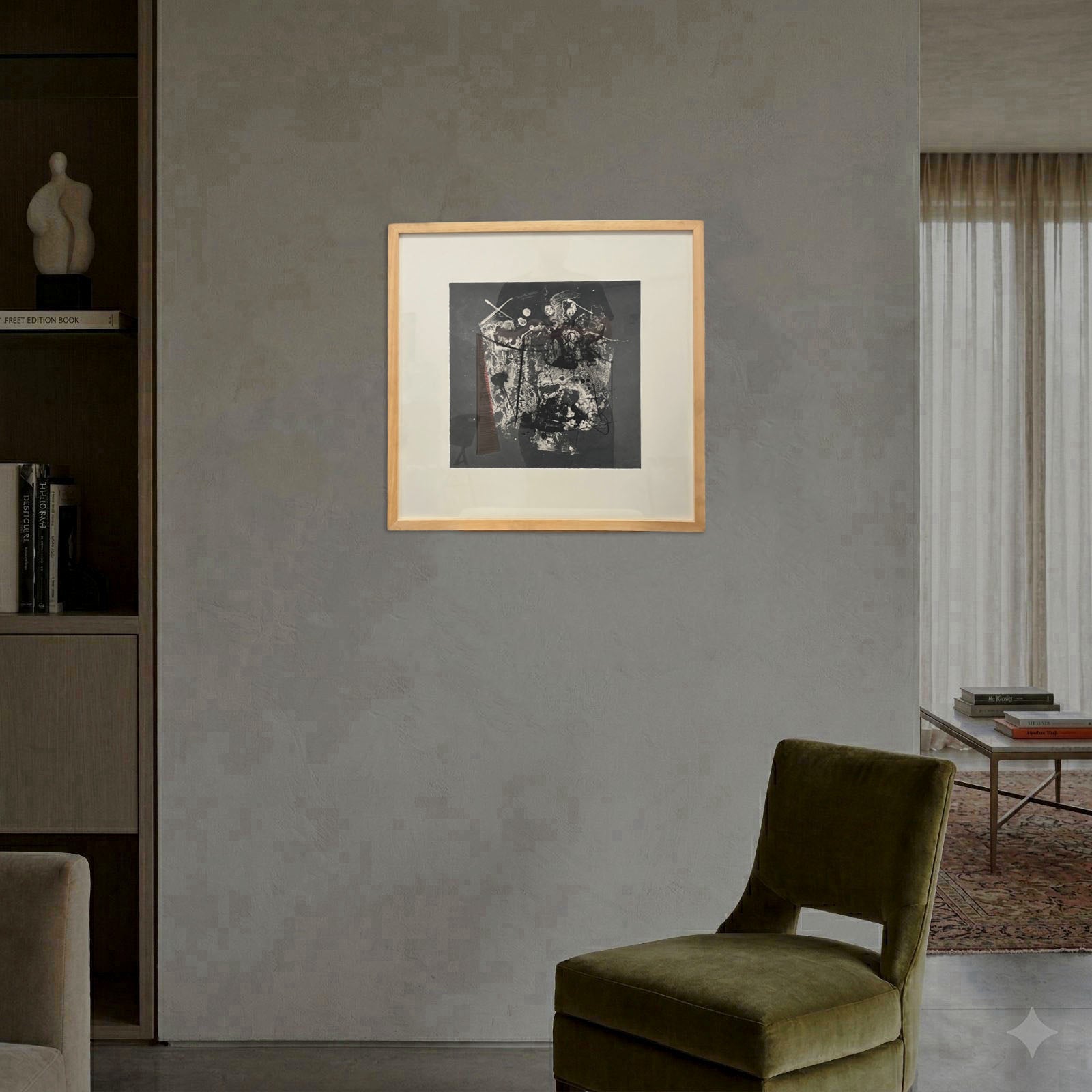 Manuel Felguérez Barra "Para Ti En La Obscuridad." Limited Fine Wall Art Print
