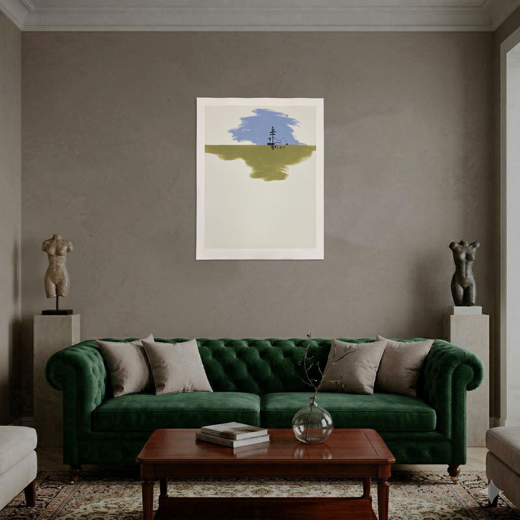 Alexandra Paperno "Landscape with a Tent" P.T. 2005 Limited Signed Fine Wall Art