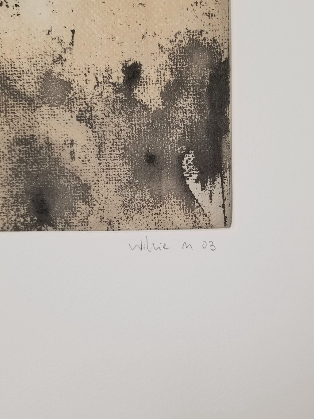 Willie Mazquez "Sin Título III (Gris)" 2003 P.T. Limited Signed Wall Art