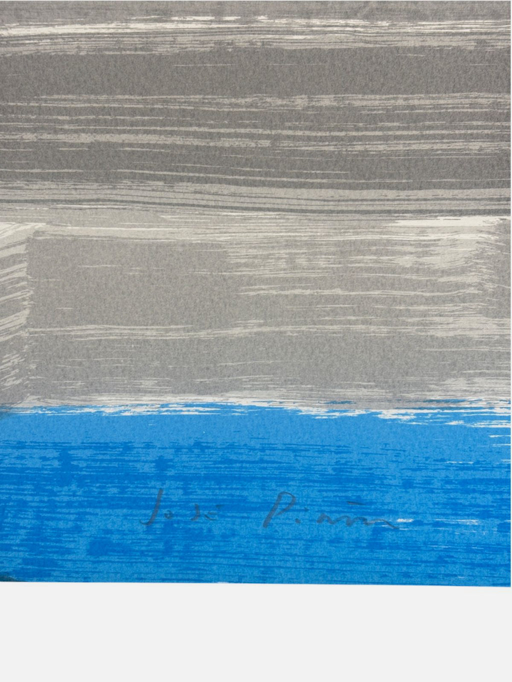 José Piñar "Sin Título I" 2004 Limited Signed Unframed Fine Wall Art 100Lx69W cm