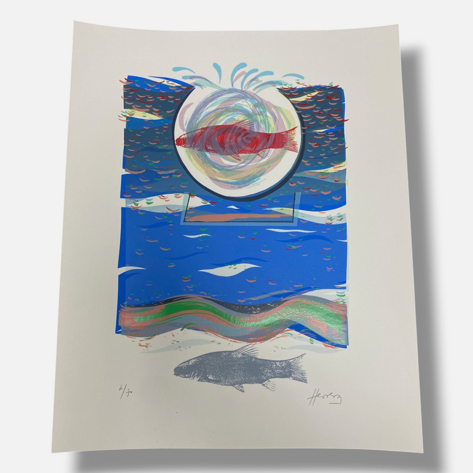 Pepe Herrera "Entre Dos Aguas" 1995, Fine Wall Art Print 3-Piece Set, 38 x 30 cm