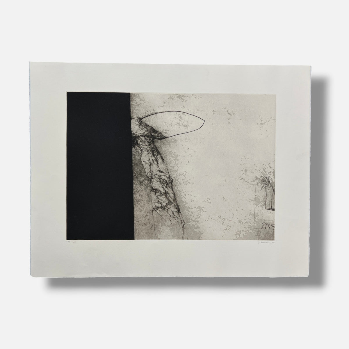 Jose Hernandez Muñoz "Sombra IV" H.C. 2004 Signed Limited Fine Wall Art 50x65 cm