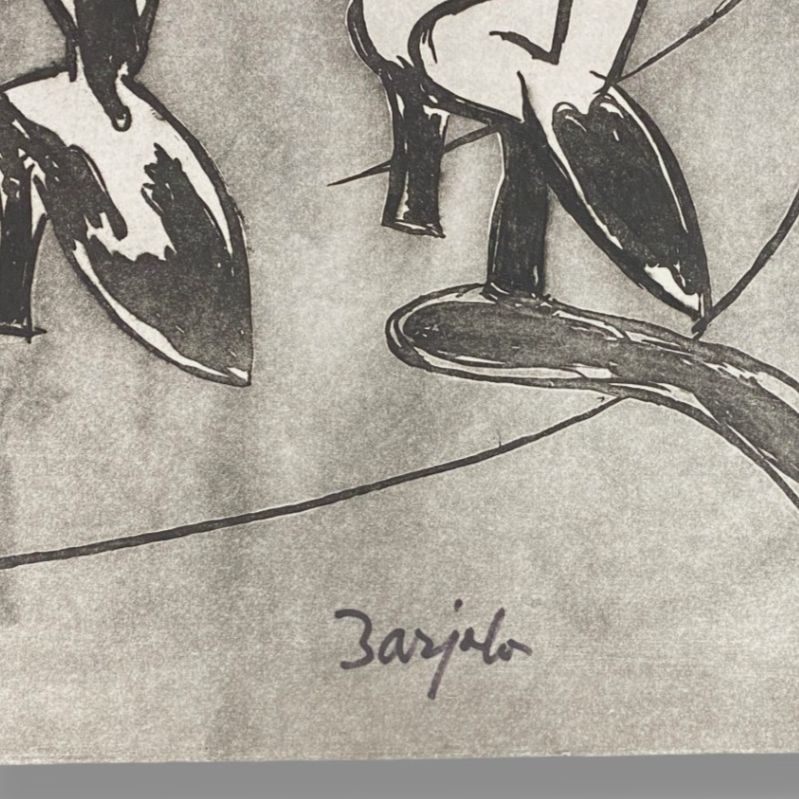 Juan Antonio Galea Barjola "Personajes Con Tacones" P.A. Limited Signed Wall Art