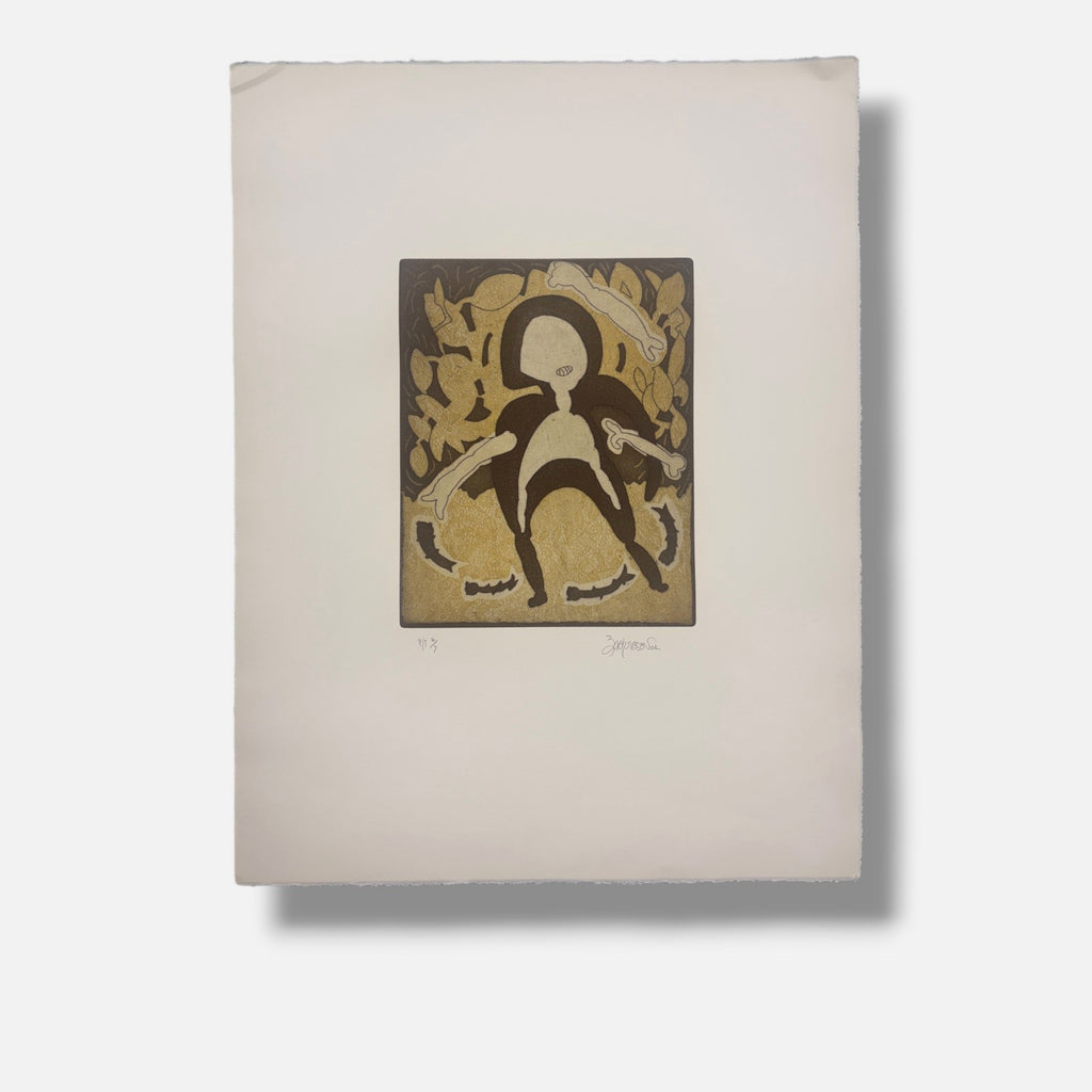 Julio Zachrisson Acebedo "Serie la Manigua II" P.T Signed Limited Wall Art 65x50