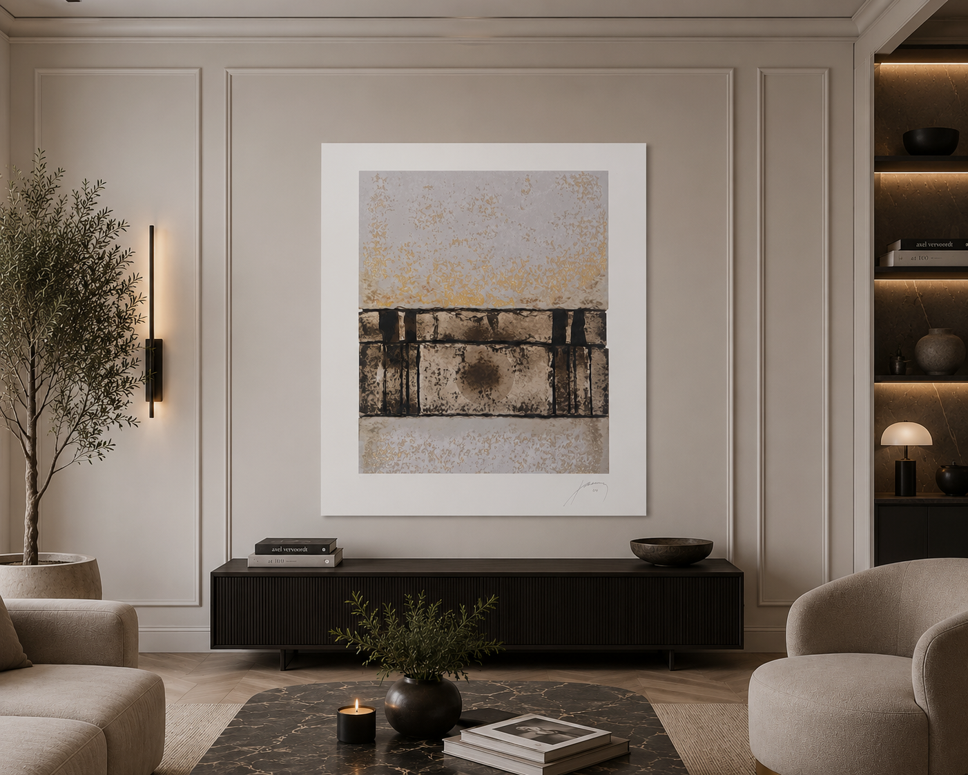 Francisco Farreras Ricart "Luna 003" Limited Signed Fine Wall Art Print 75x60 cm