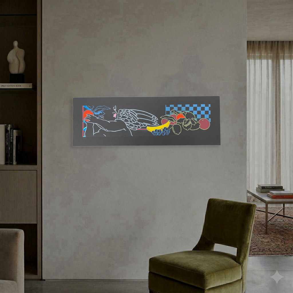 Mª Luisa Sanz García Muro "Angel Ajedrez" Limited Wall Art Print | 37 x 112 cm