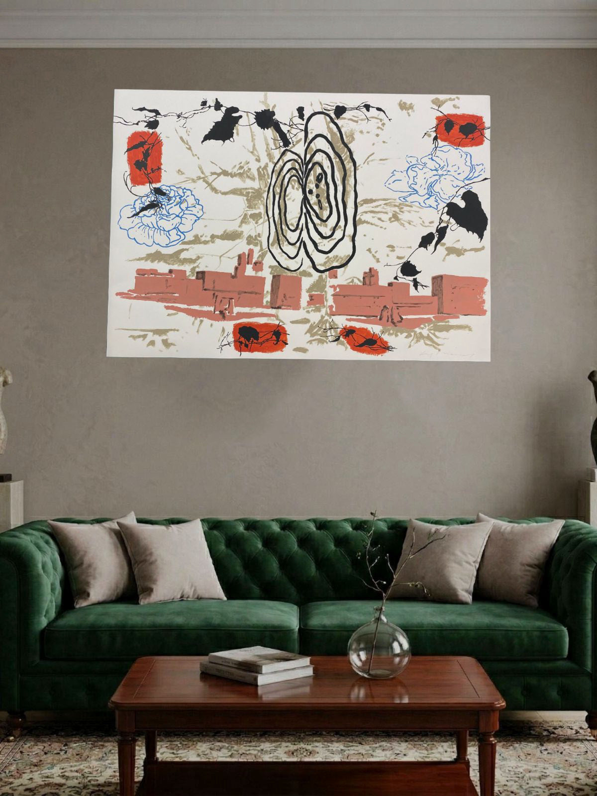 Luis Hernández Cruz "Sin Titulo I" Limited Signed Fine Wall Art Print | 72 x 102